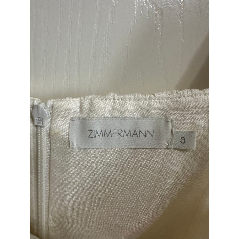 Zimmermann Brighton‎ Ruffle Neck ivory Dress size 3 - Picture 5 of 7